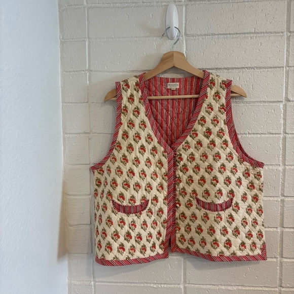 nologo Jackets & Blazers - NoLoGo Quilted Warmer Gilet Cotton Poppy Pink